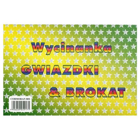 Wycinanka A4/6 Cormoran Brokatowa Gwiazdki